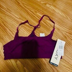 Roxy Deep Purple Sports Bra size S Brand NEW